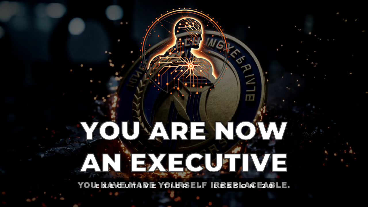 You Are Now An Executive