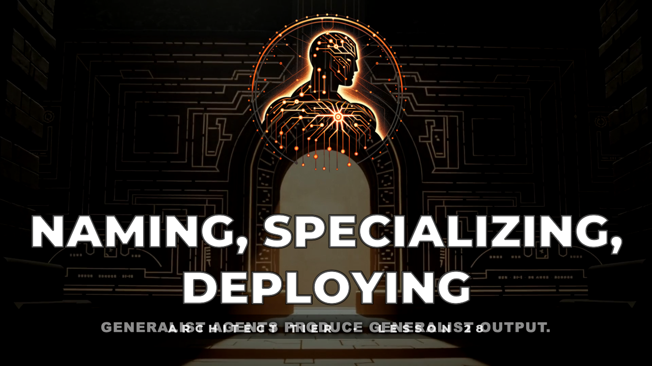 Naming, Specializing, Deploying