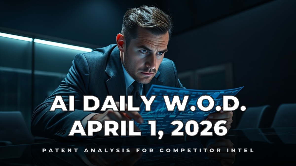 Patent Analysis for Competitor Intel