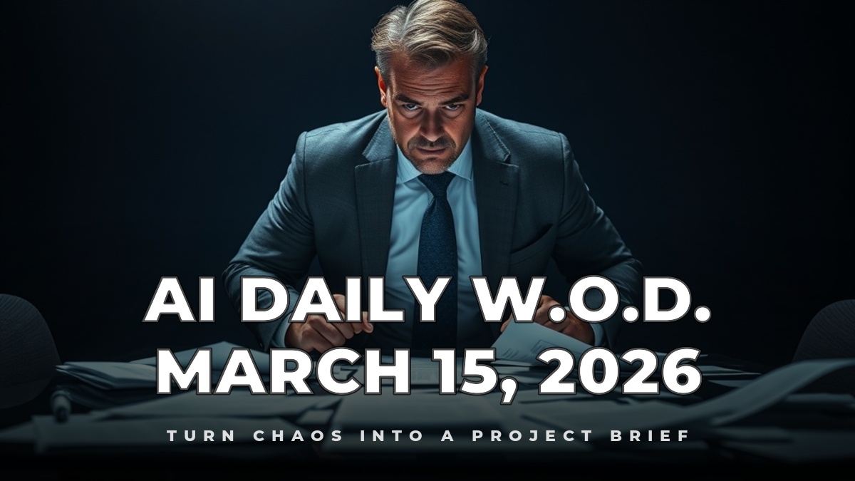 Turn Chaos Into a Project Brief